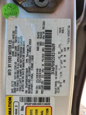 2013 FORD FUSION SE  