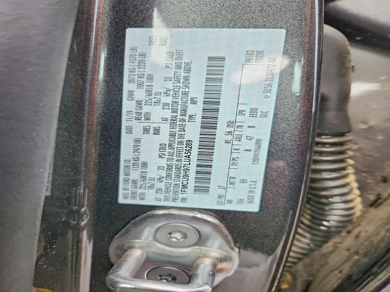 2020 FORD ESCAPE SEL  
