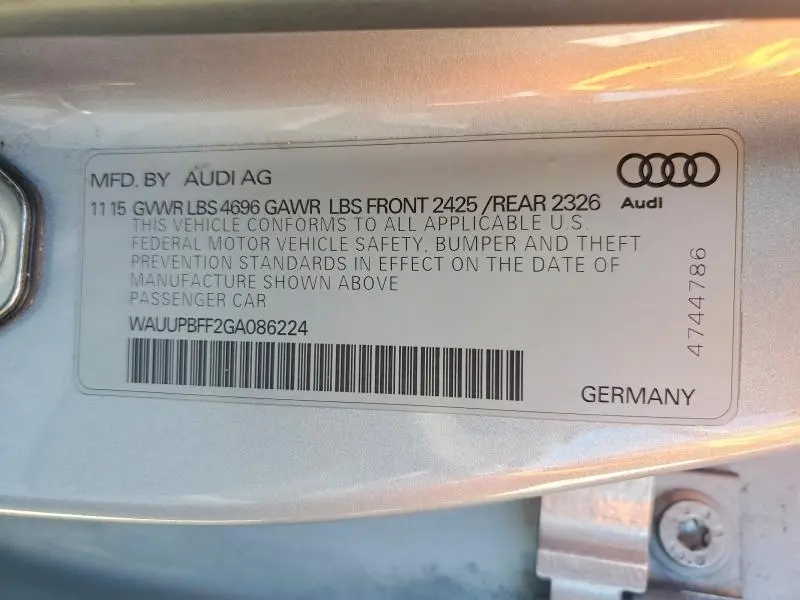 2016 AUDI A3 E-TRON PREMIUM  