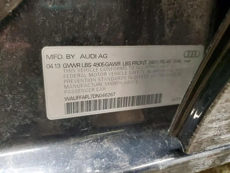 2013 AUDI A4 PREMIUM PLUS  