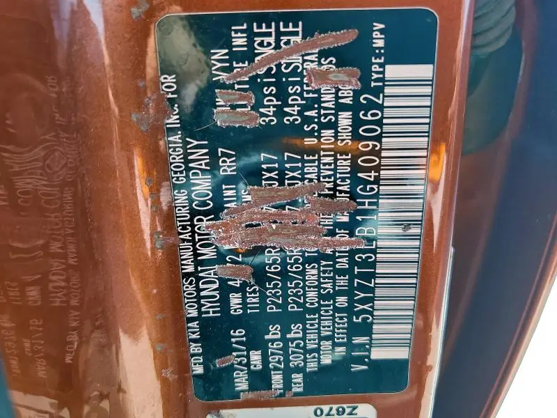 2017 HYUNDAI SANTA FE SPORT   