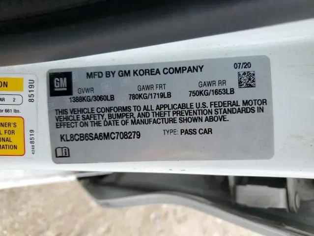 2021 CHEVROLET SPARK LS