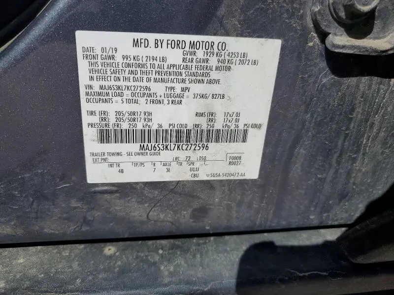 2019 FORD ECOSPORT TITANIUM  