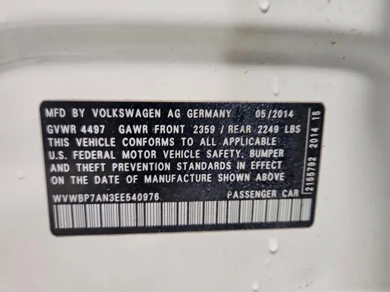 2014 VOLKSWAGEN CC SPORT  