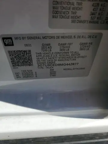 2021 GMC SIERRA K1500 ELEVATION  