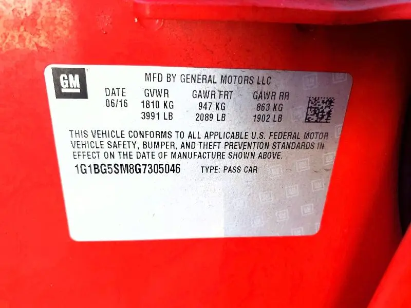 2016 CHEVROLET CRUZE PREMIER  