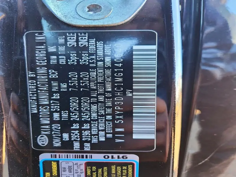 2021 KIA TELLURIDE EX  