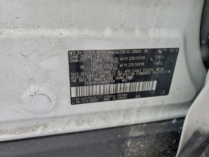 2019 TOYOTA RAV4 XLE PREMIUM  