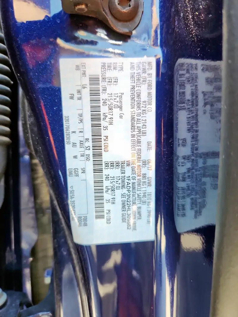 2017 FORD FOCUS TITANIUM  