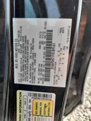 2015 FORD FUSION SE  