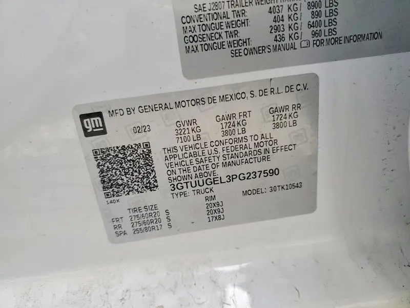 2023 GMC SIERRA K1500 DENALI  