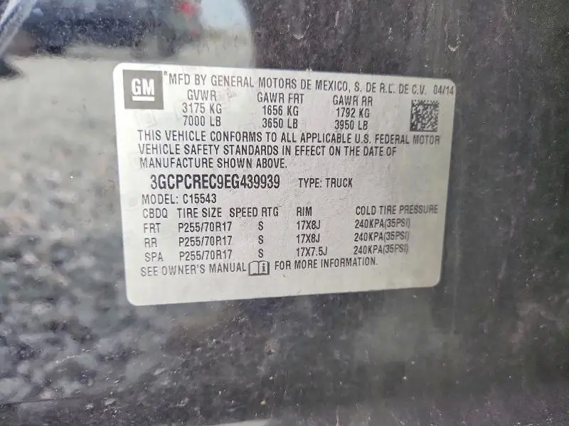 2014 CHEVROLET SILVERADO C1500 LT  