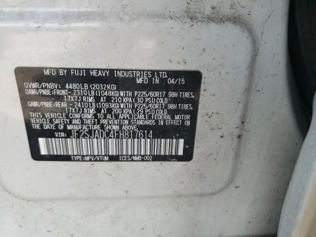 2015 SUBARU FORESTER 2.5I PREMIUM  