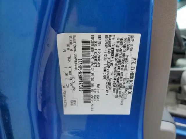 2011 FORD FOCUS SE
