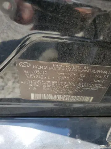 2011 HYUNDAI SONATA SE  