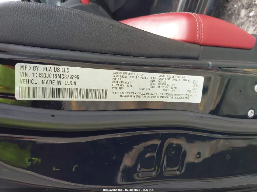 2021 DODGE DURANGO R/T AWD