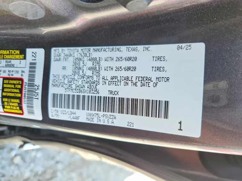 2025 TOYOTA TUNDRA 1794 EDITION HV  