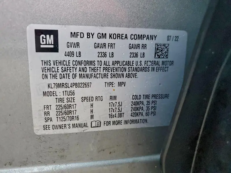 2023 CHEVROLET TRAILBLAZER LT  