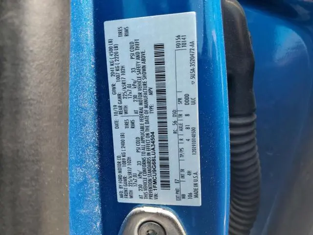 2020 FORD ESCAPE SE  