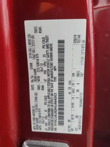 2017 FORD ESCAPE TITANIUM  