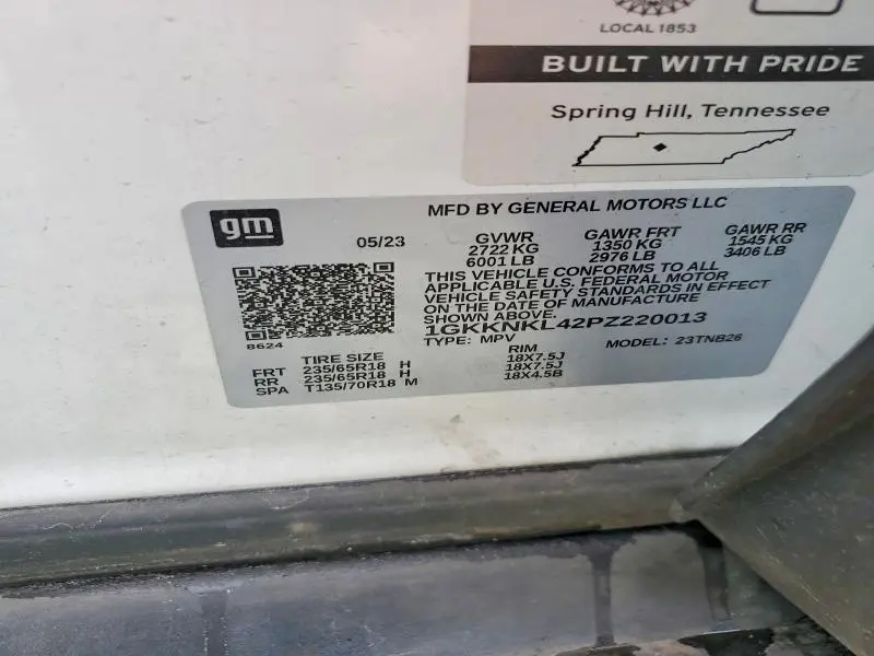 2023 GMC ACADIA SLE  