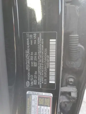 2021 HYUNDAI ELANTRA SEL  