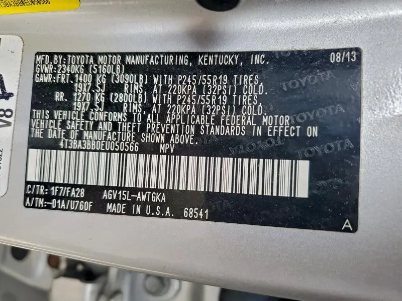 2014 TOYOTA VENZA LE  