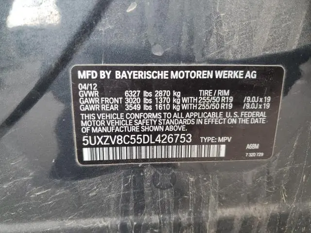 2013 BMW X5 XDRIVE50I  