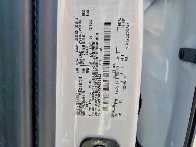 2024 FORD F150 LIGHTNING PRO  