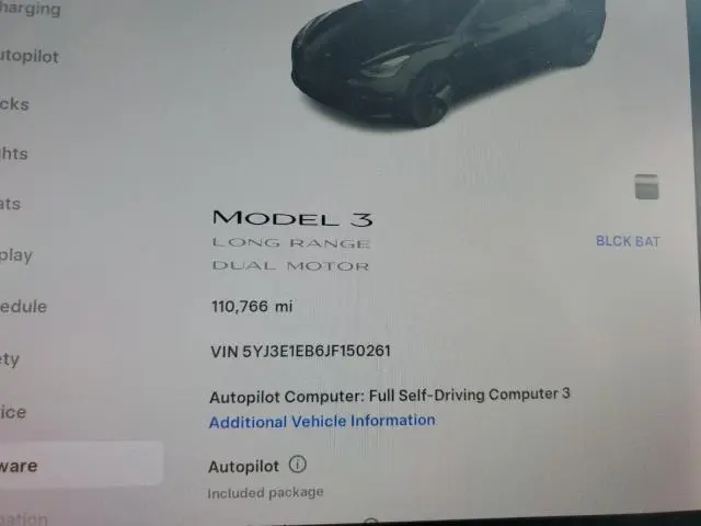 2018 TESLA MODEL 3   