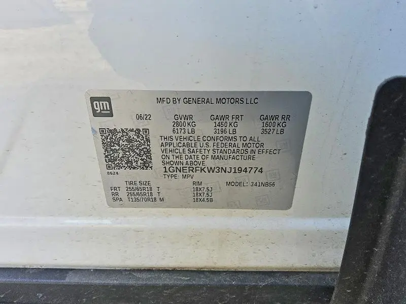 2022 CHEVROLET TRAVERSE LS  