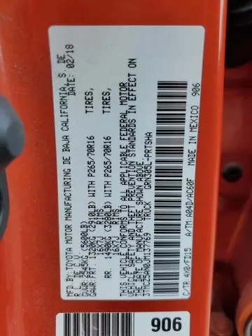 2018 TOYOTA TACOMA DOUBLE CAB  