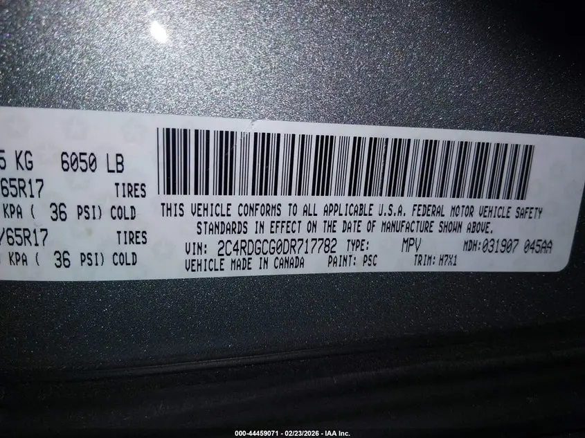 2013 DODGE GRAND CARAVAN SXT