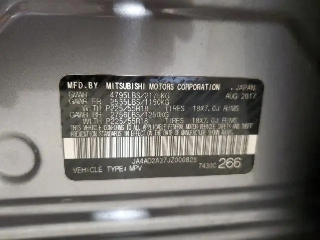 2018 MITSUBISHI OUTLANDER ES