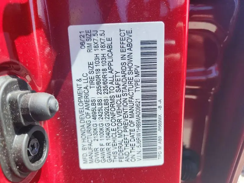 2021 HONDA CR-V EXL  