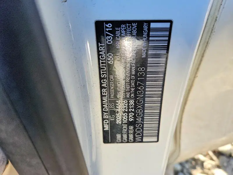 2016 MERCEDES-BENZ CLA 250 4MATIC  