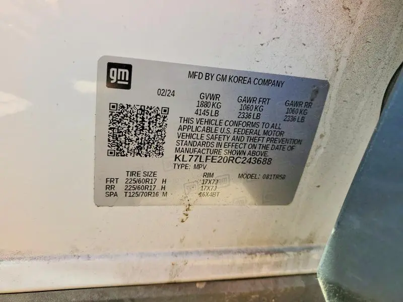 2024 CHEVROLET TRAX LS  