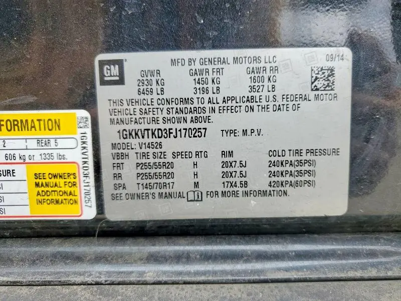 2015 GMC ACADIA DENALI  