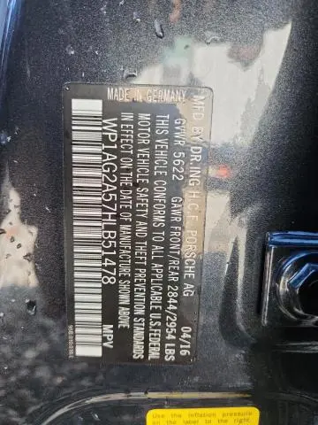 2017 PORSCHE MACAN GTS  