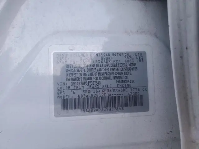 2018 NISSAN SENTRA S  