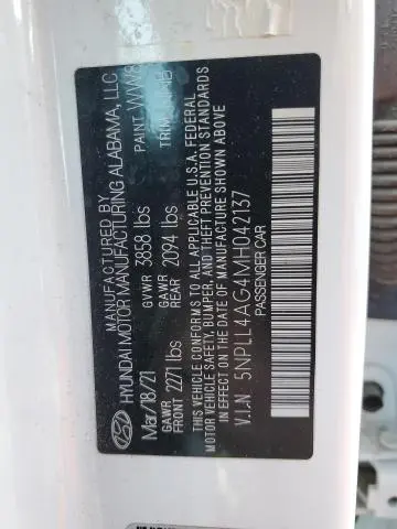 2021 HYUNDAI ELANTRA SE  