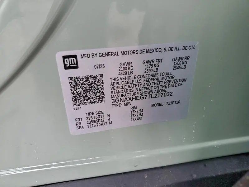 2026 CHEVROLET EQUINOX LT  