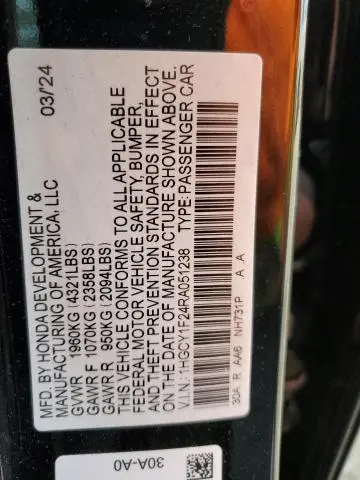 2024 HONDA ACCORD LX