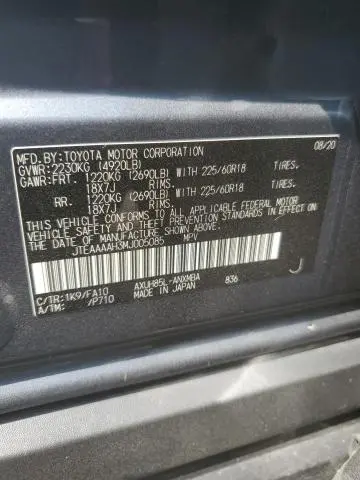 2021 TOYOTA VENZA LE  