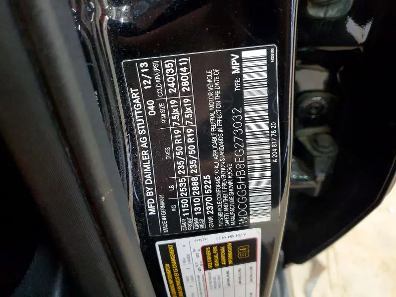 2014 MERCEDES-BENZ GLK 350  