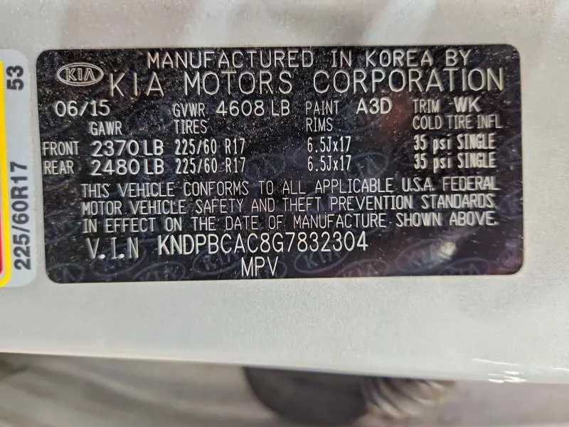 2016 KIA SPORTAGE LX  
