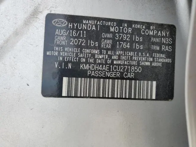 2012 HYUNDAI ELANTRA GLS  