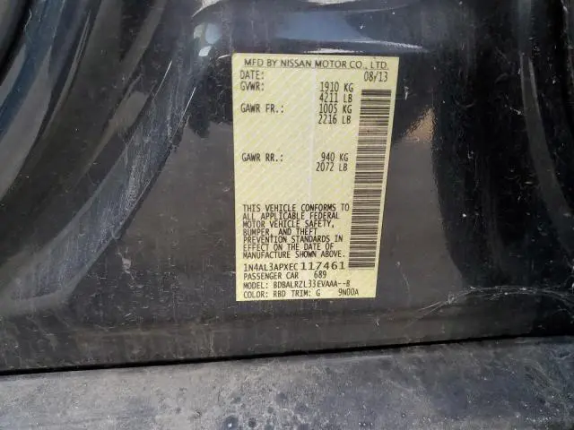 2014 NISSAN ALTIMA 2.5  