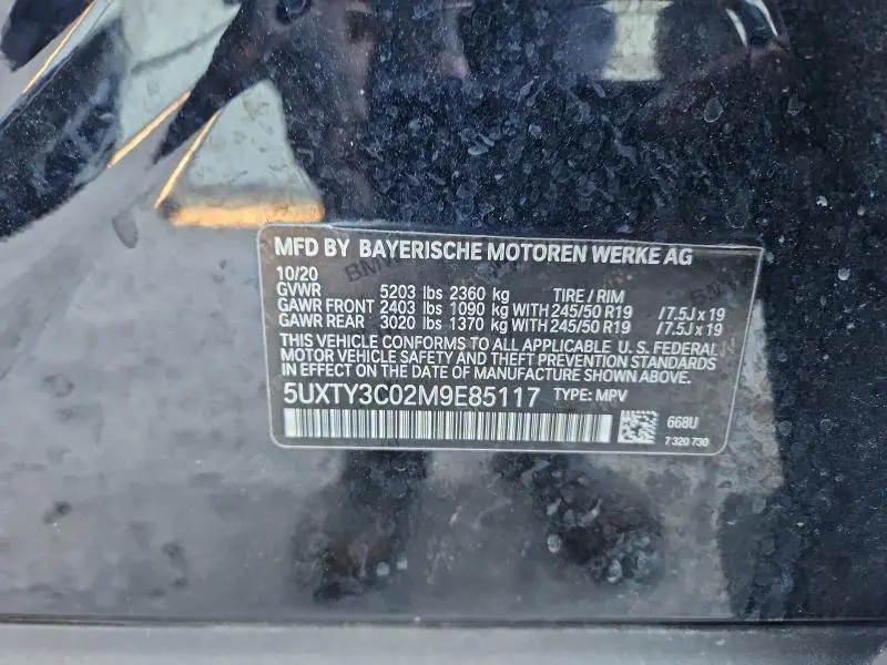 2021 BMW X3 SDRIVE30I  