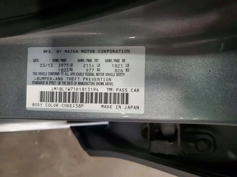 2013 MAZDA 3 I  